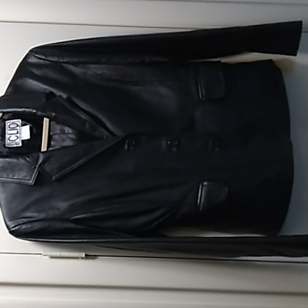 Clio Women Leather Jacket Size 8